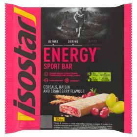 Isostar Energy sport bar cereals raisin cranberry 3x40g 120g