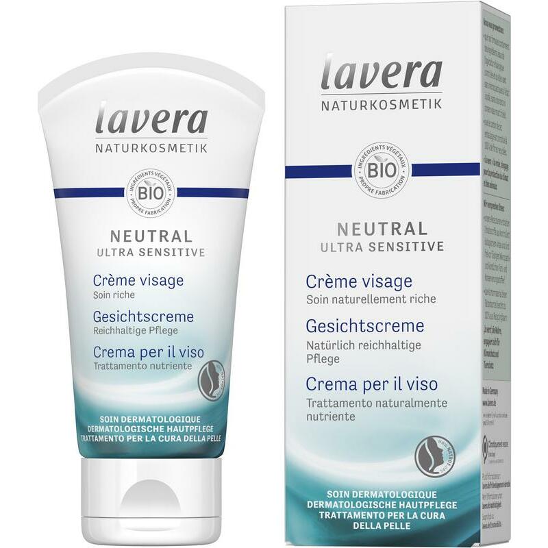 Lavera Neutral gezichtscreme visage bio FR-DE-NL 50ml
