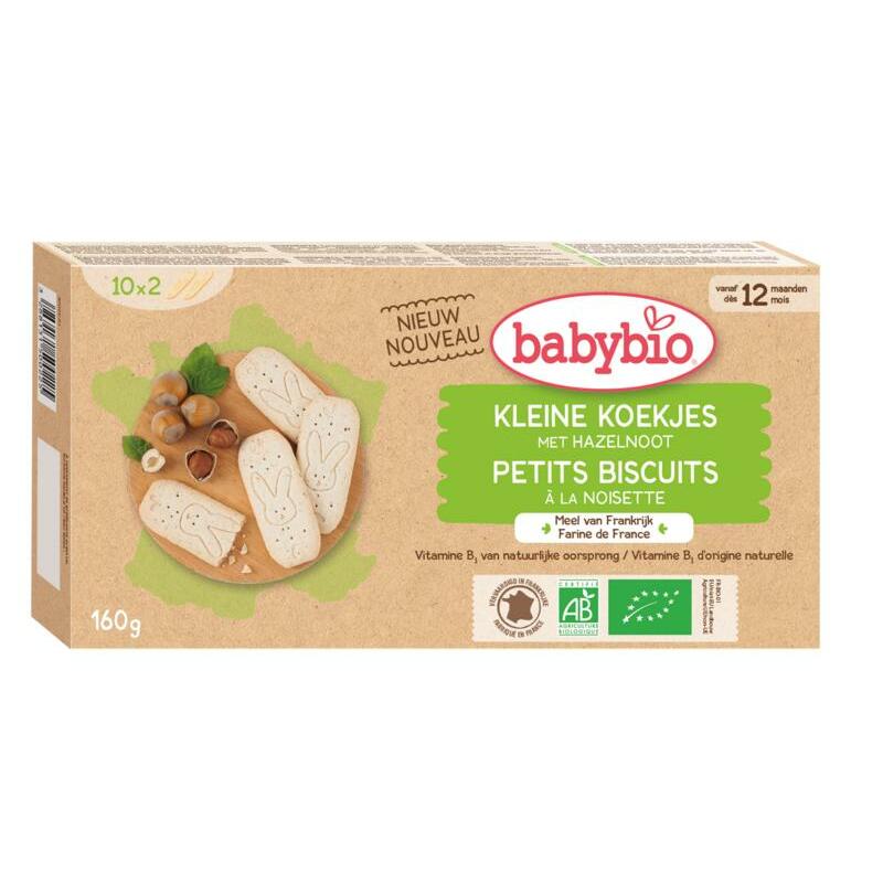 Babybio Babykoekje hazelnoot 12 maanden bio 160g
