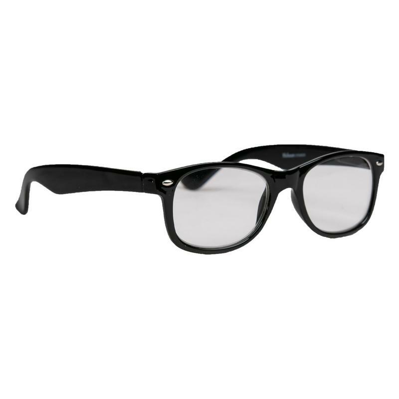 Melleson Eyewear Leesbril wayfarer glans zwart +2.00 1st