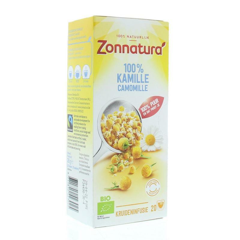 Zonnatura Kamille thee 100% bio 20st
