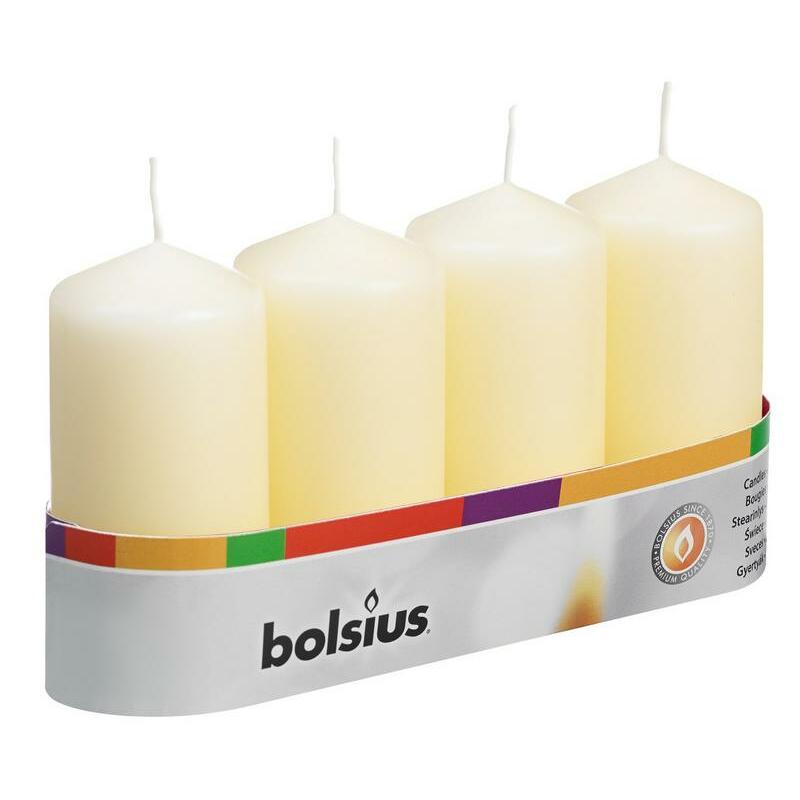 Bolsius Stompkaars 100/48 ivoor 4st