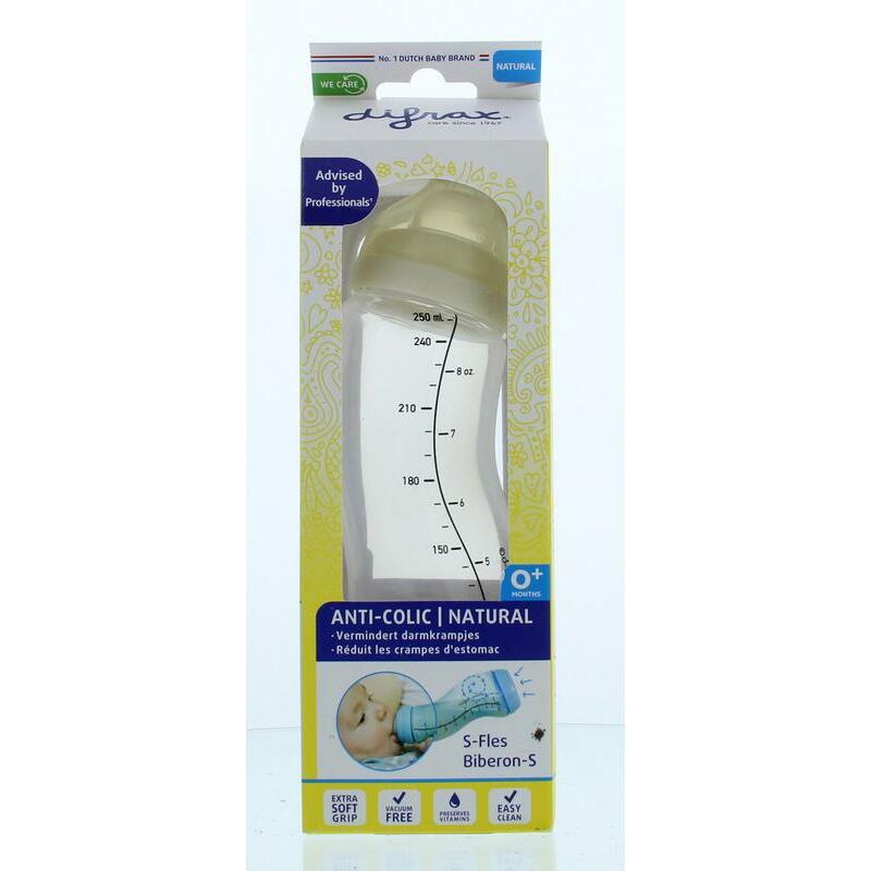 Difrax S-Fles natural creme 250 ml 250ml
