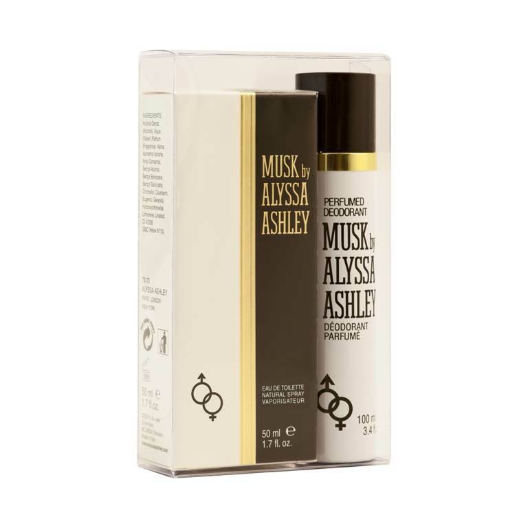 Alyssa Ashley Musk eau de toilette 50ml & deodorant spray 100ml set