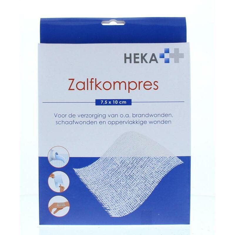 Heka Zalfkompres 7.5 x 10 cm steriel 6st