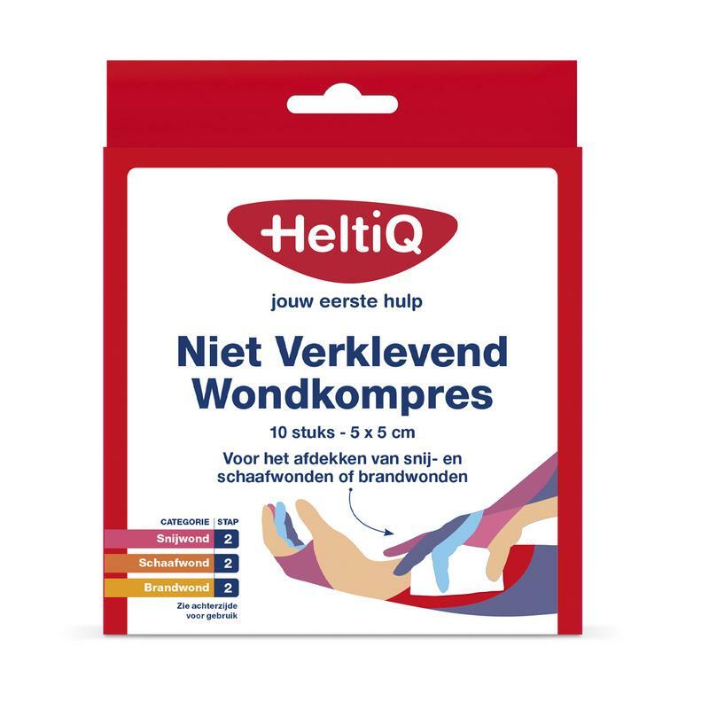 Heltiq Wondkompres 5 x 5 niet verklevend 10st