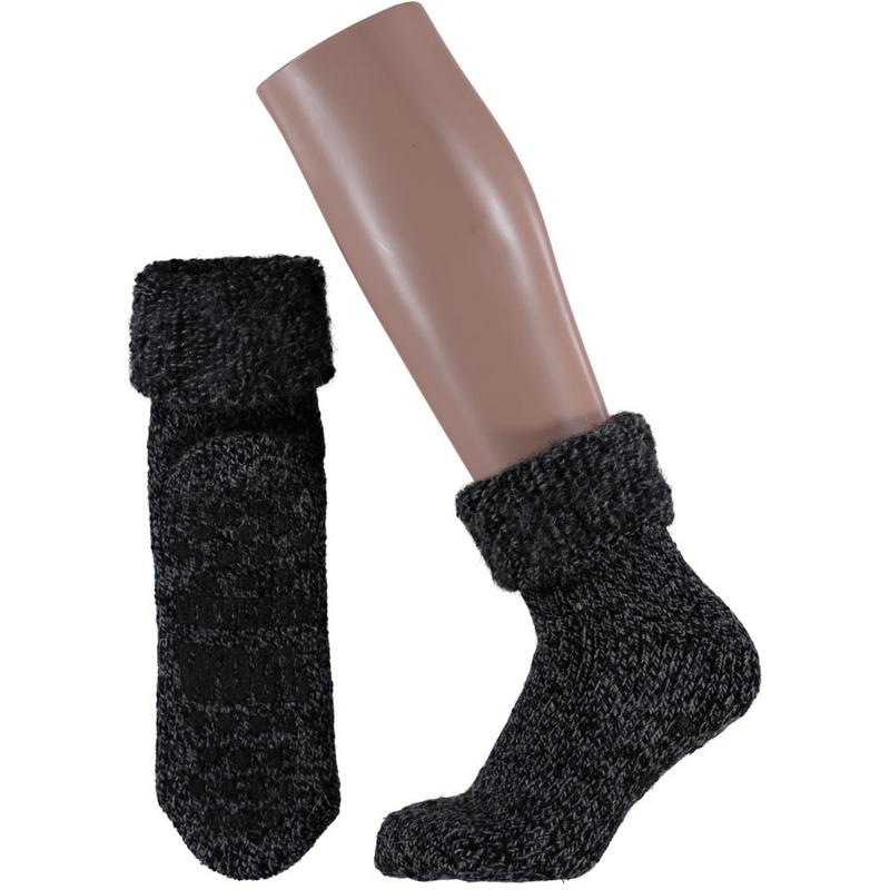 Apollo Slofsok anti slip unisex zwart 43-46 1paar