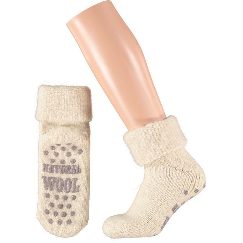 Apollo Slofsok anti slip unisex grijs/beige 39-42 1paar