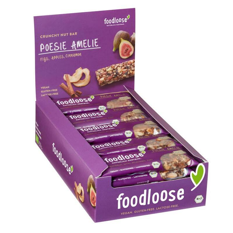 Foodloose Poesie amelie verkoopdoos 24 x 35 gram bio 24st