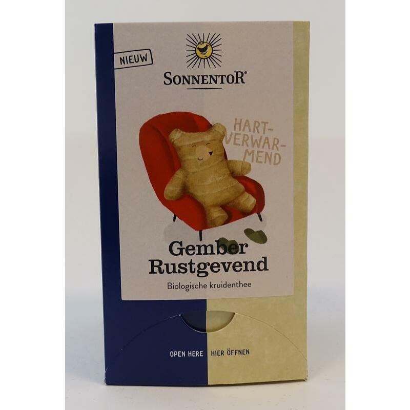 Sonnentor Gember rustgevende thee bio 18st