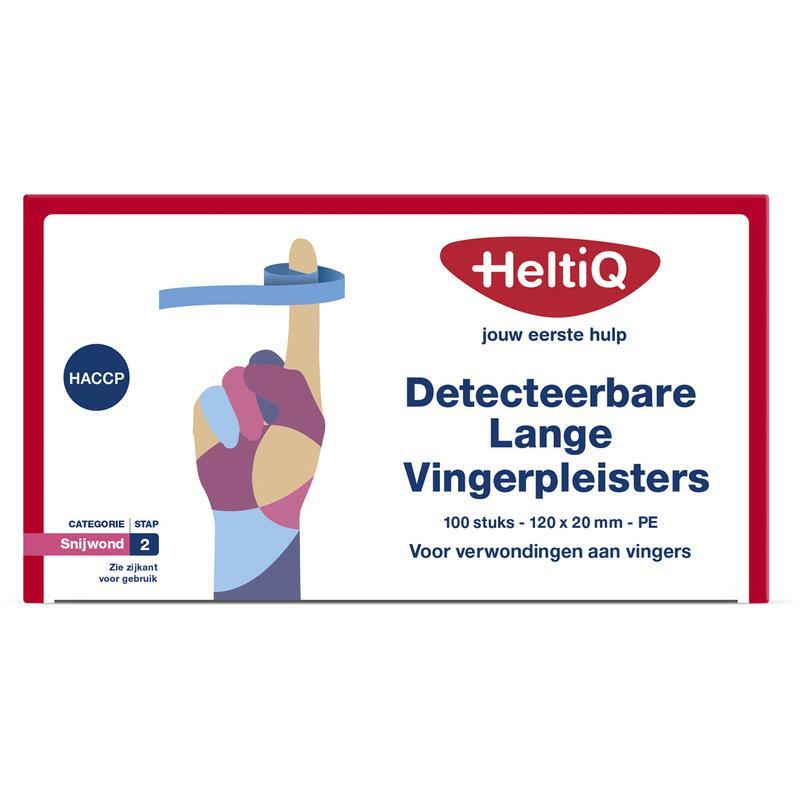Heltiq Detect vingerpleister lang PE 120 x 20 100st