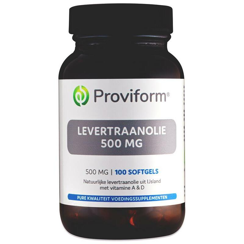 Proviform Levertraanolie 500 mg 100sft