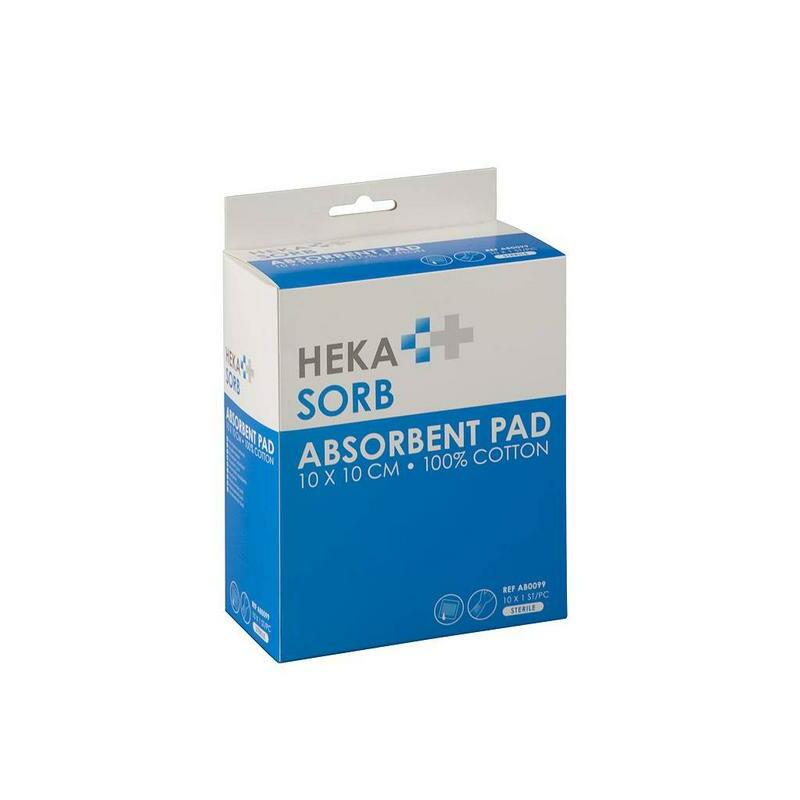 Heka Absorberend verband 10 x 10cm steriel 10st