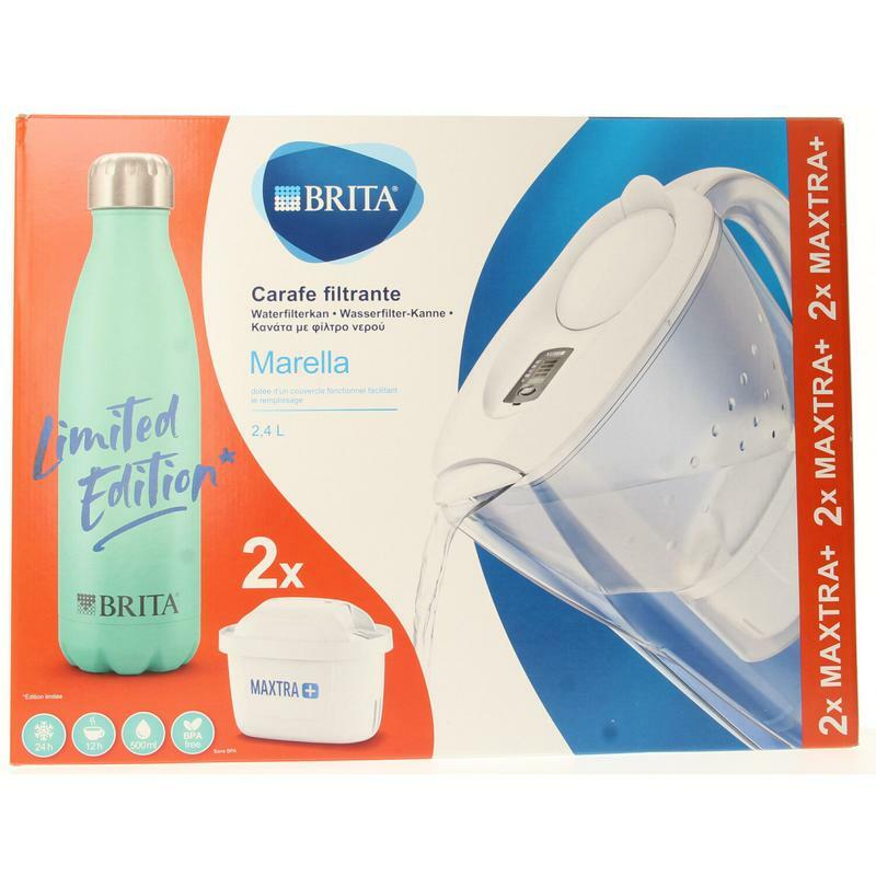 Brita Marella Cool white+ 2 Maxtra+ filter + thermosfles 1set