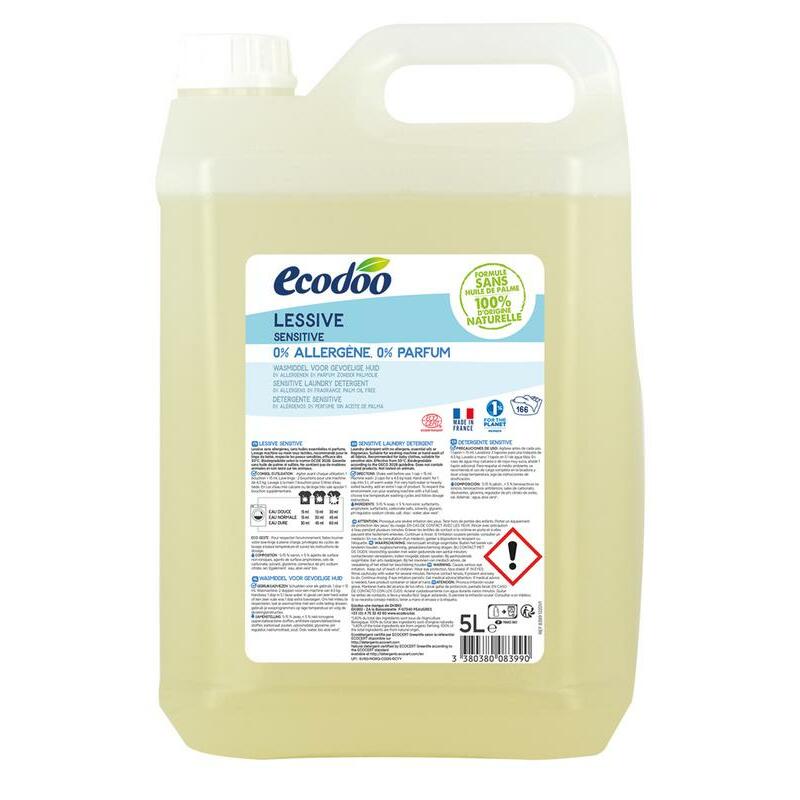 Ecodoo Wasmiddel vloeibaar sensitive bio 5000ml