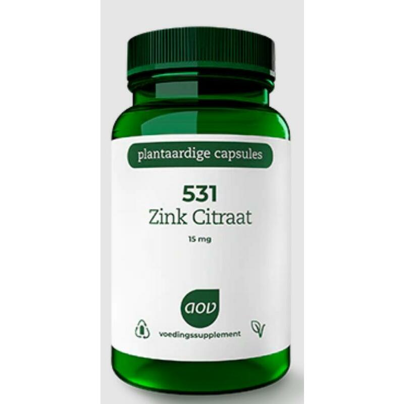 AOV 531 Zink citraat 15 mg 60vc