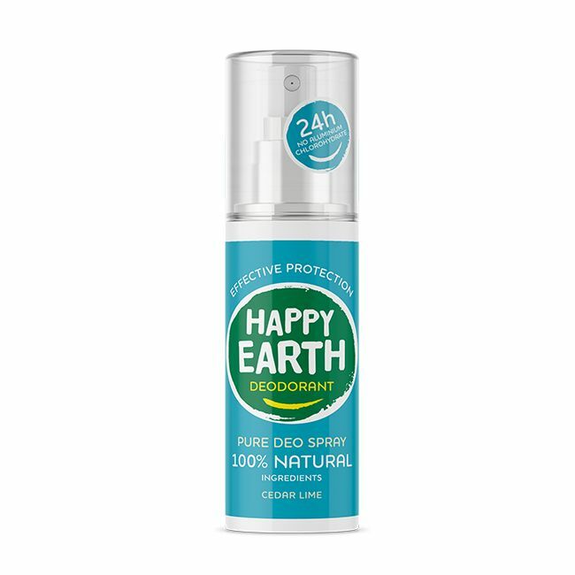 Happy Earth Pure deodorant spray cedar lime 100ml