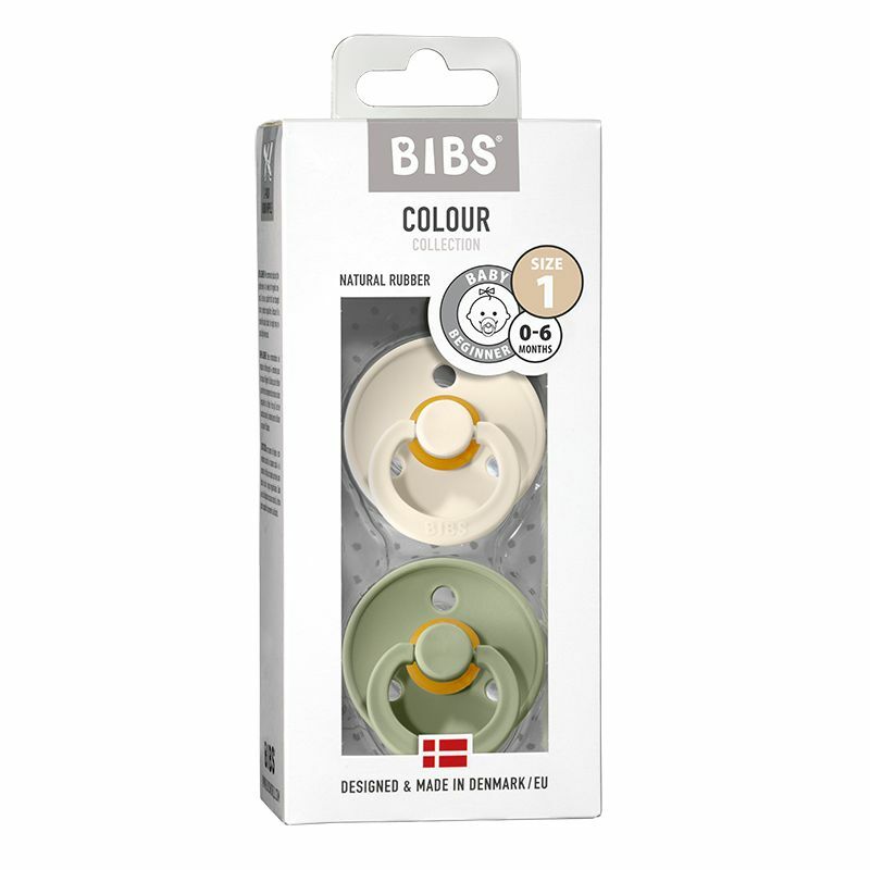 Bibs Fopspeen ivory/sage maat 1 2st