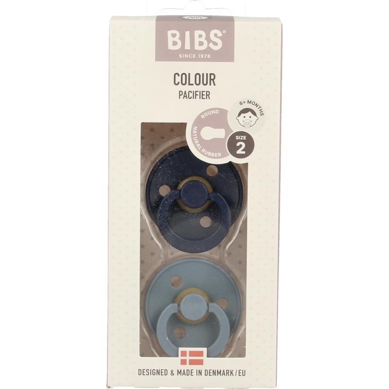 Bibs Fopspeen maat 2 - deep space/petrol 2pack 2st