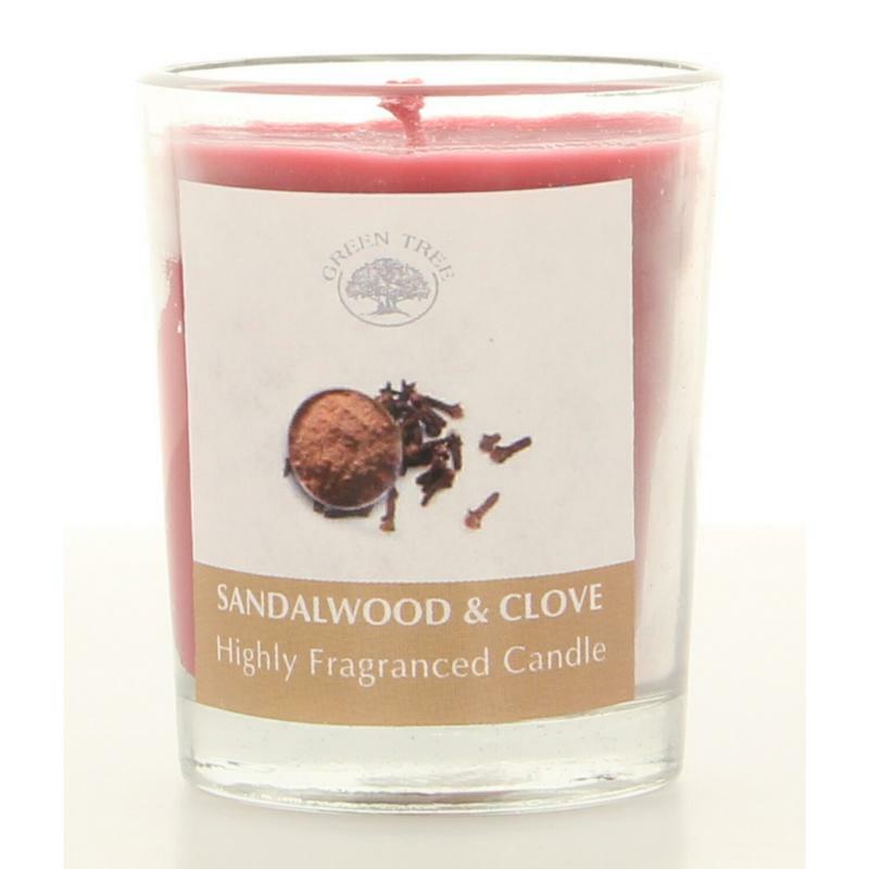 Green Tree Geurkaars sandelwood & clove 55g