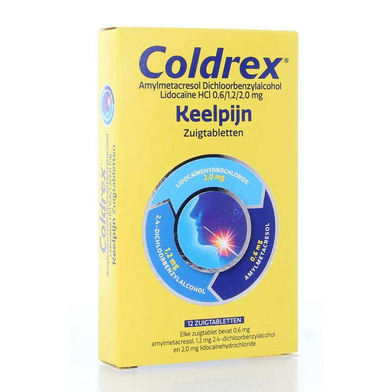 Coldrex Keeltablet zuigtablet 12zt