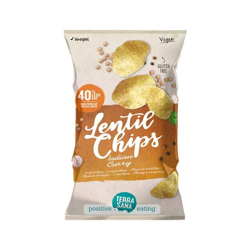Terrasana Linzenchips Indian curry 75g
