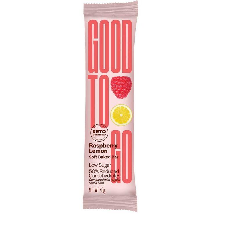 Good To Go Snack reep framboos & citroen (Keto) 40g