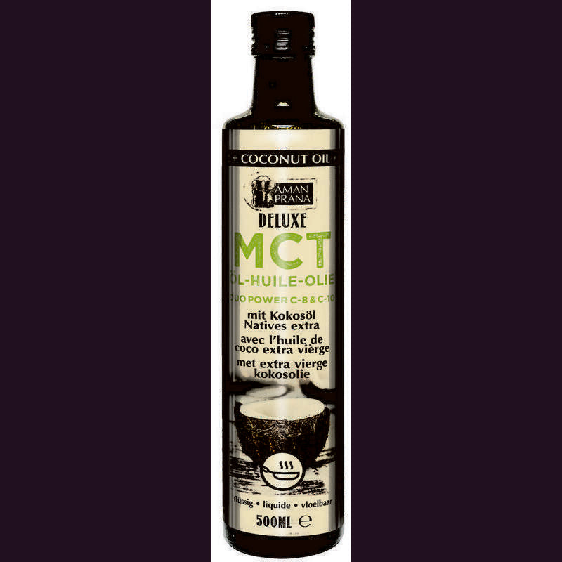 Amanprana MCT olie de luxe met kokosolie bio 500ml