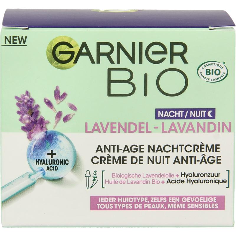 Garnier Bio lavendel anti-age nachtcreme 50ml