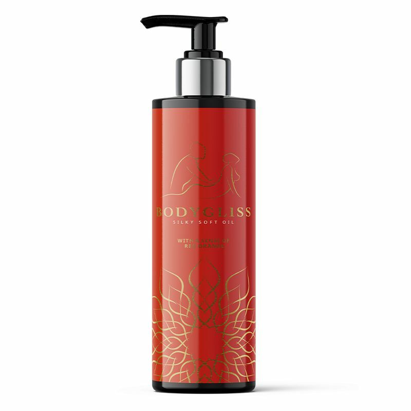 Bodygliss Silky soft massageolie red orange 150ml