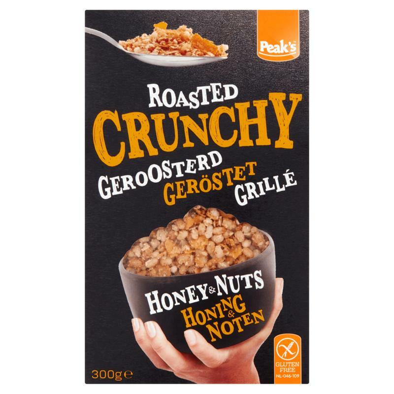 Peak's Granola crunchy honey & nuts glutenvrij 300g
