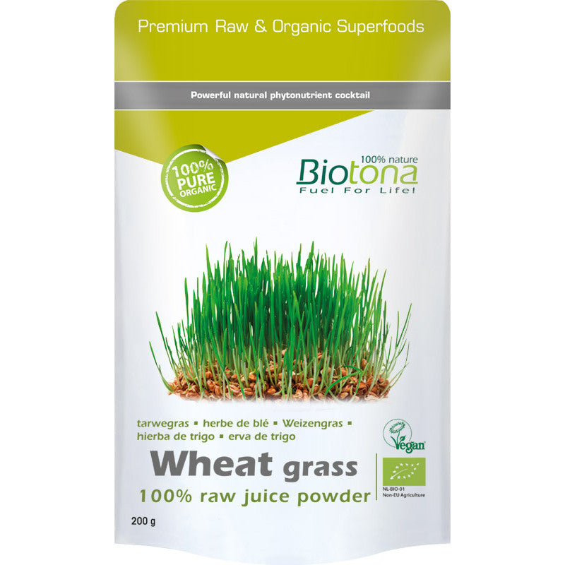 Biotona Wheat grass raw juice powder bio 200g