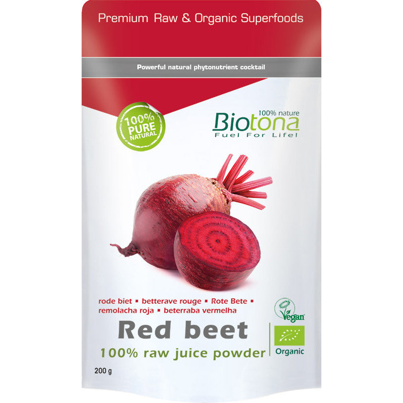 Biotona Red beet raw powder bio 200g
