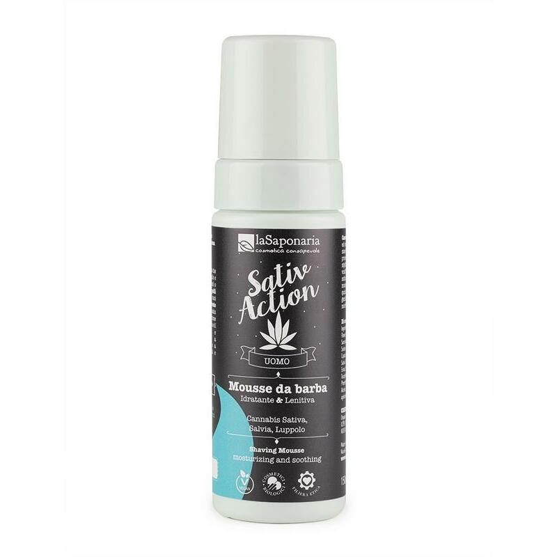 La Saponaria Sativ Action shaving mousse men bio 150ml