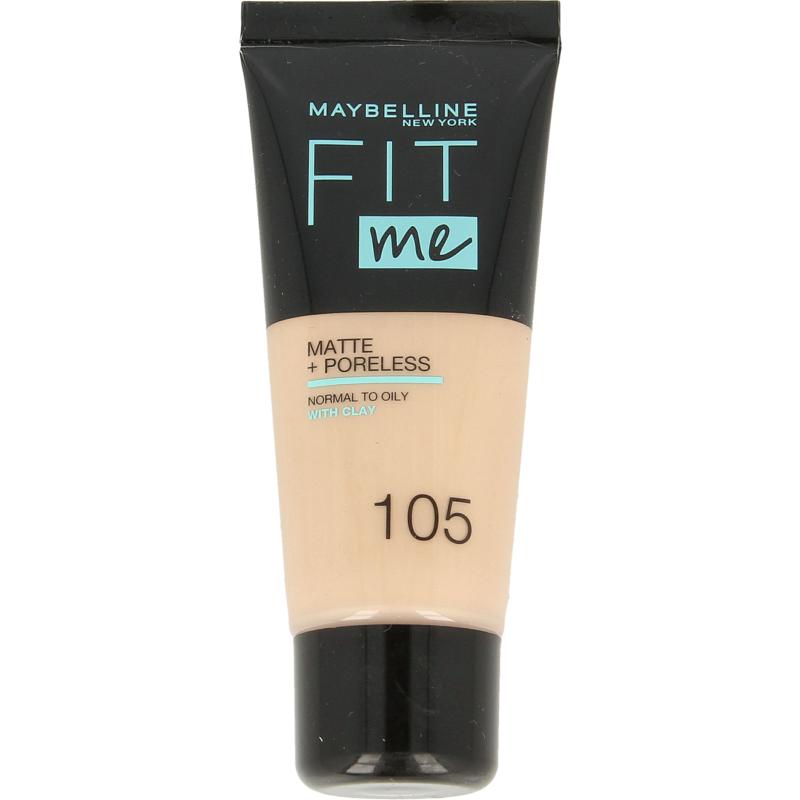 Maybelline Fit Me matte & poreless foundation 105 nat ivory 1st