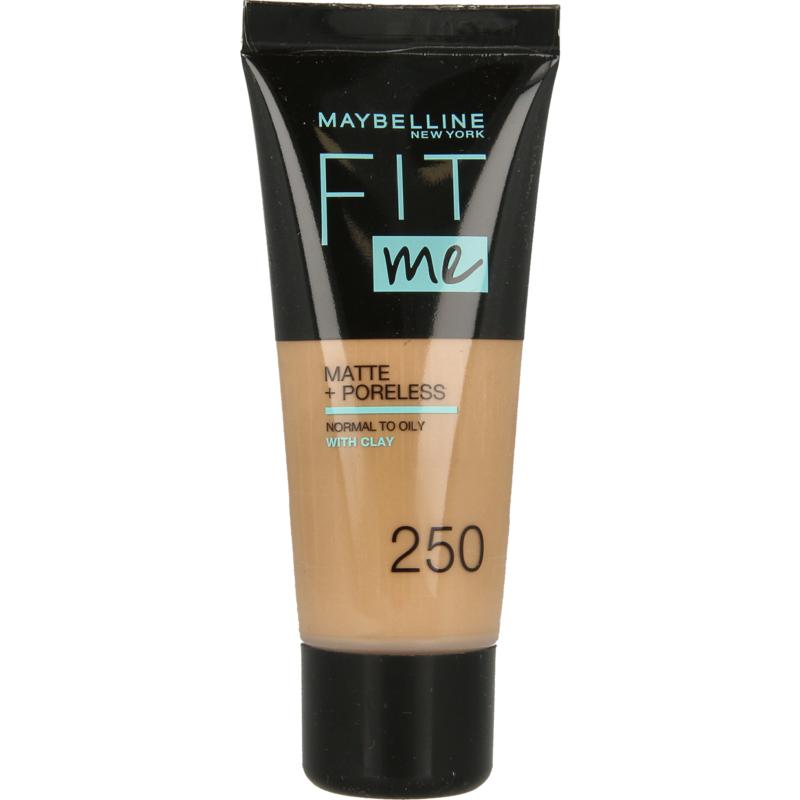 Maybelline Fit Me matte & poreless foundation 250 sun beige 1st