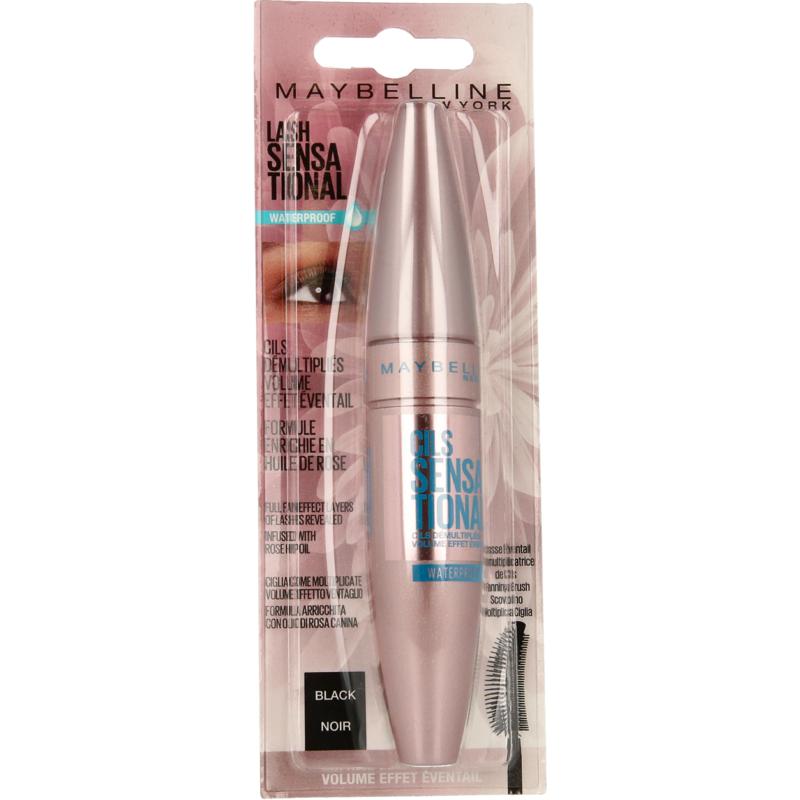 Maybelline Lash sensational waterproof mascara black blister 1st