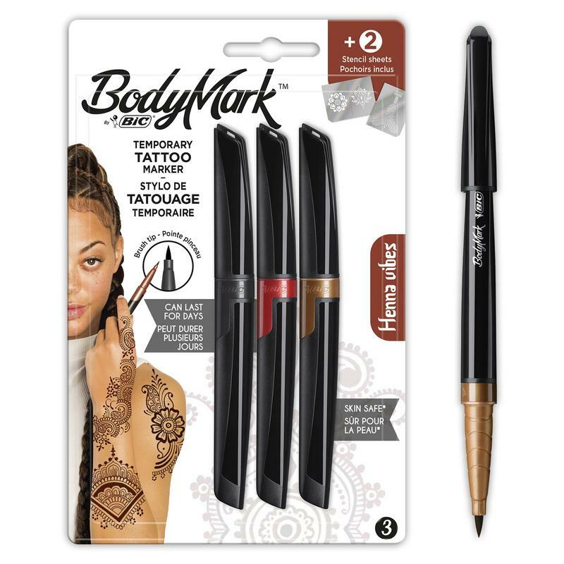 BIC Tattoo marker henna 3+2 1set