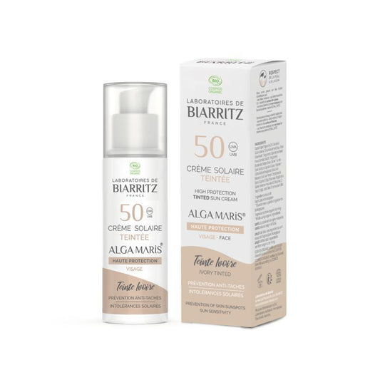 Lab de Biarritz Suncare ivory tinted face sunscreen SPF50 50ml