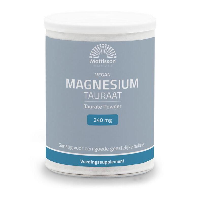 Mattisson magnesium tauraat poeder vegan 250g