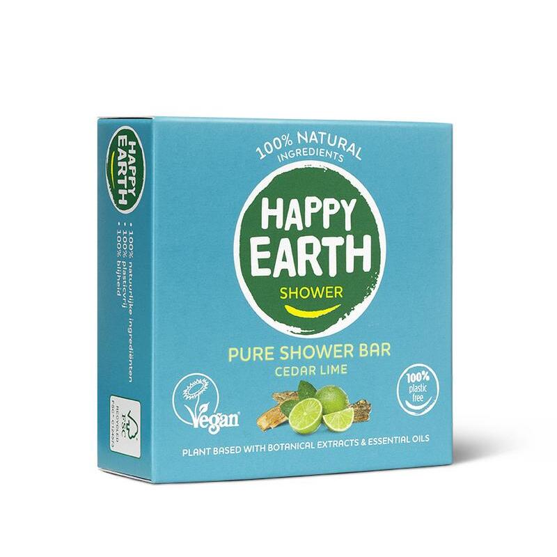 Happy Earth showerbar cedar lime 90g