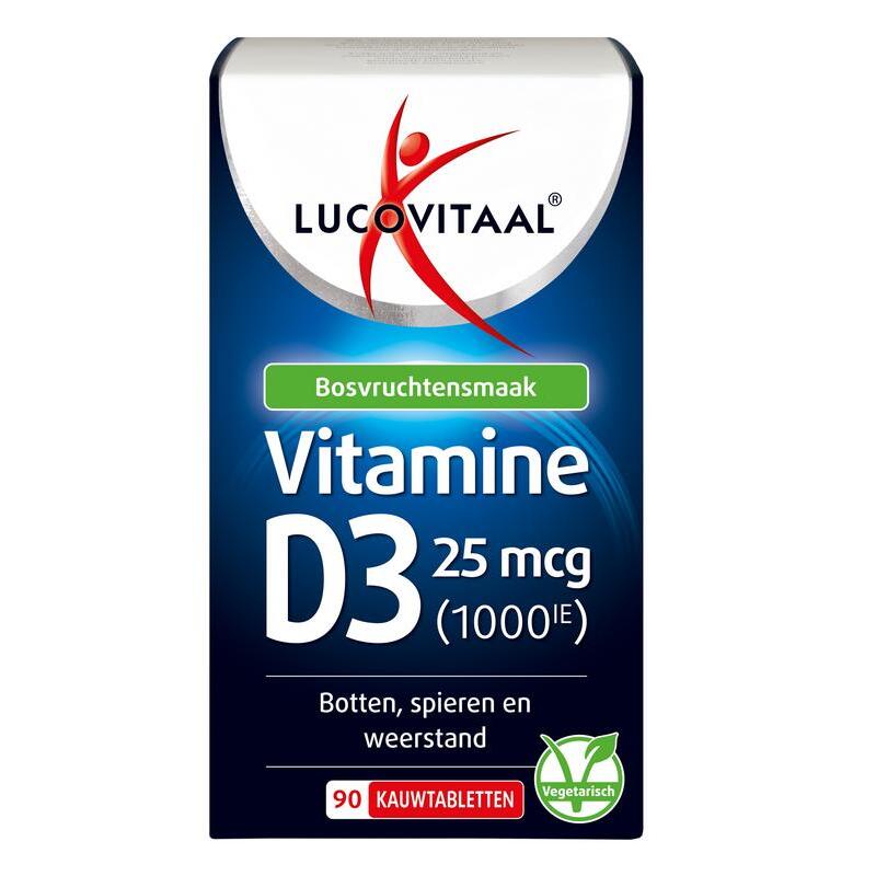 Lucovitaal Lucovitaal vit d3 25mcg pk 90kt