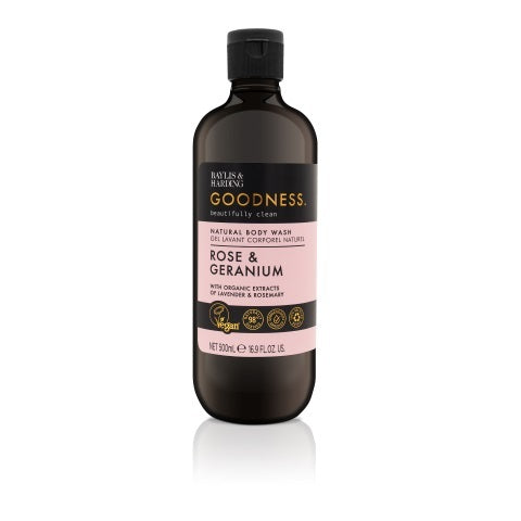 Baylis & Harding bodywash goodness rose & geran 500ml