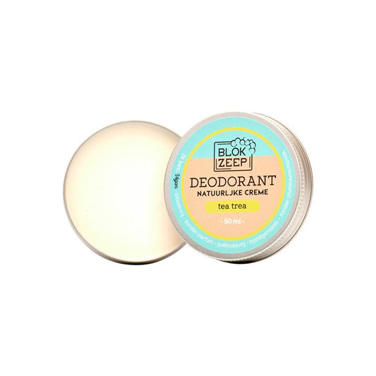 Blokzeep deodorant creme tea tree 50ml