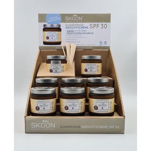 Skoon Sundefence gezichtscreme SPF30 displ