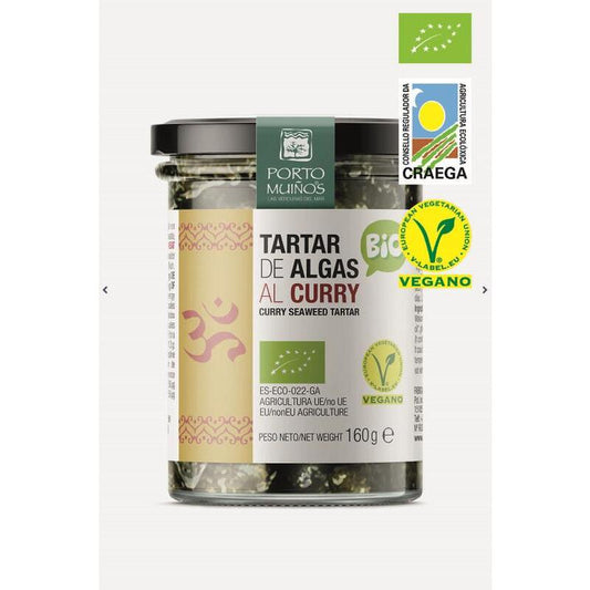 Porto Muinos zeewier spread curry bio 160g