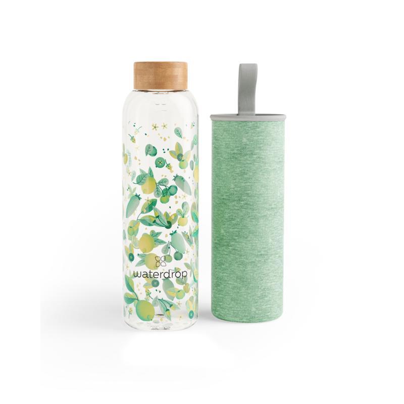 Waterdrop Glazen drinkfles focus 600ml 600ml