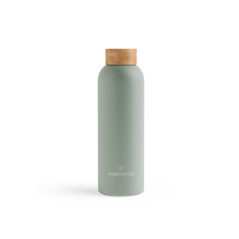Waterdrop Roestvrijstalen drinkfles pastel olive matt 600ml 600ml