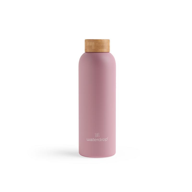 Waterdrop Roestvrijstalen drinkfles pastel pink matt 600ml 600ml