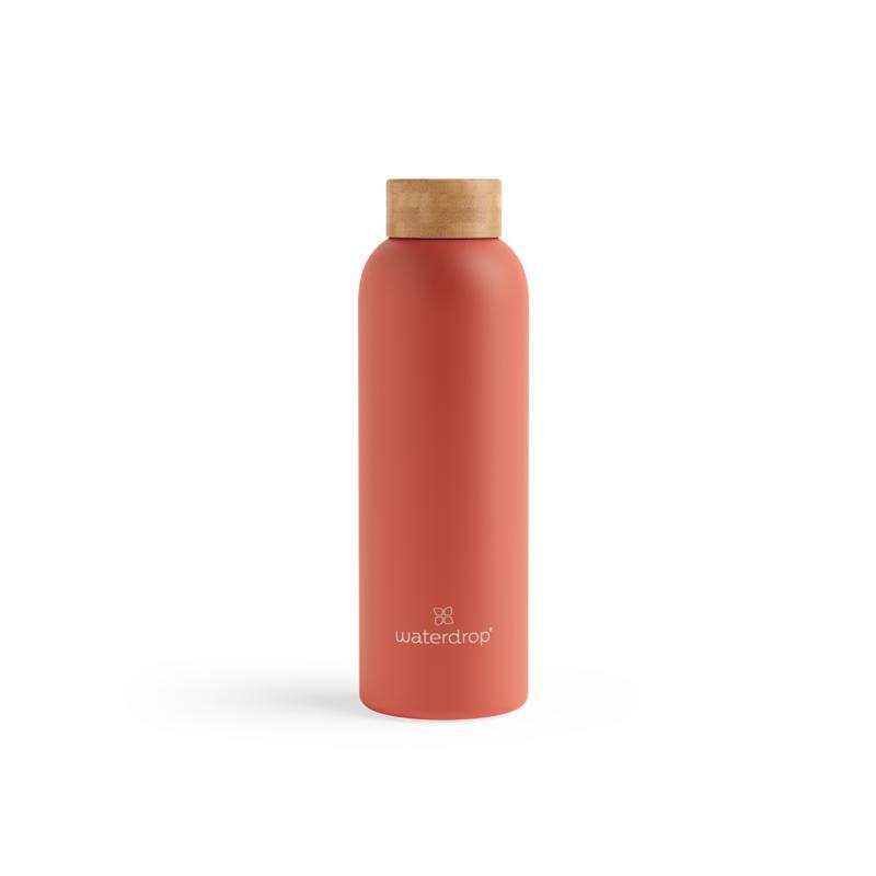 Waterdrop Roestvrijstalen drinkfles pastel orange matt 600ml 600ml